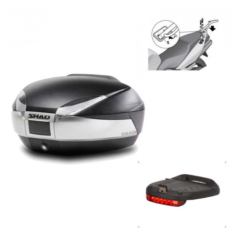 Back trunk + big top fitting + brake light  SH48 TITANIUM PREMIUM