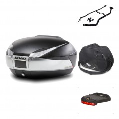Rear trunk + mounting hardware + accessories  SH48 TITANIUM PREMIUM