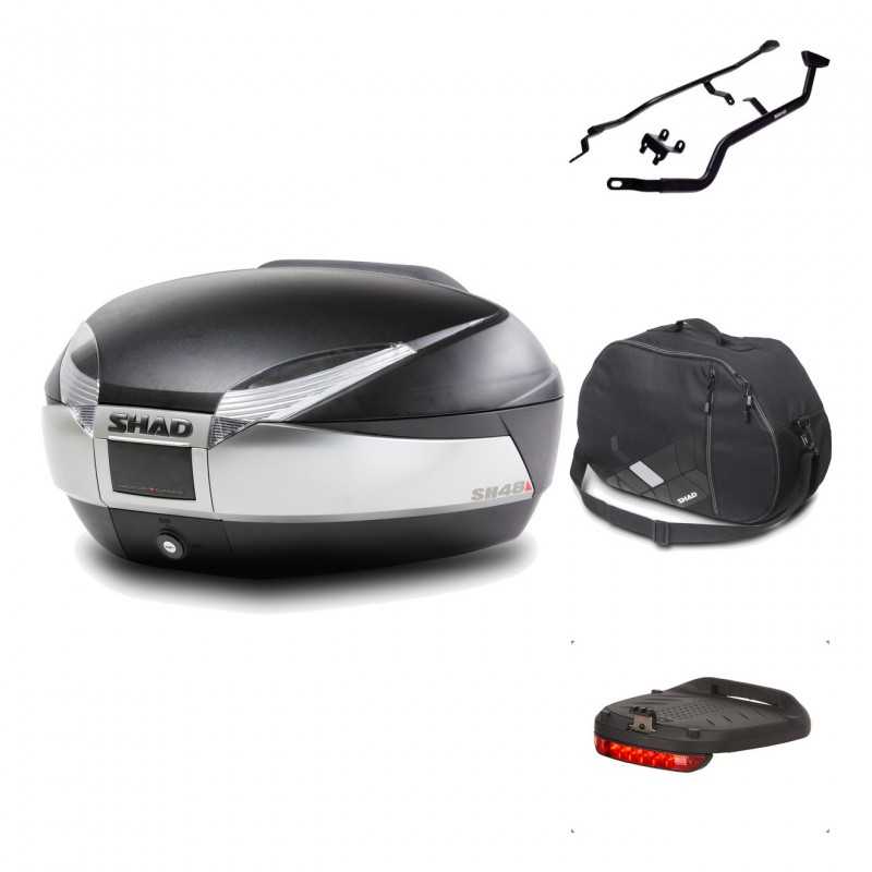 Rear trunk + mounting hardware + accessories  SH48 TITANIUM PREMIUM