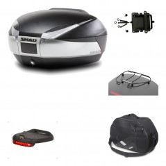 Rear trunk + mounting hardware + accessories  SH48 TITANIUM PREMIUM