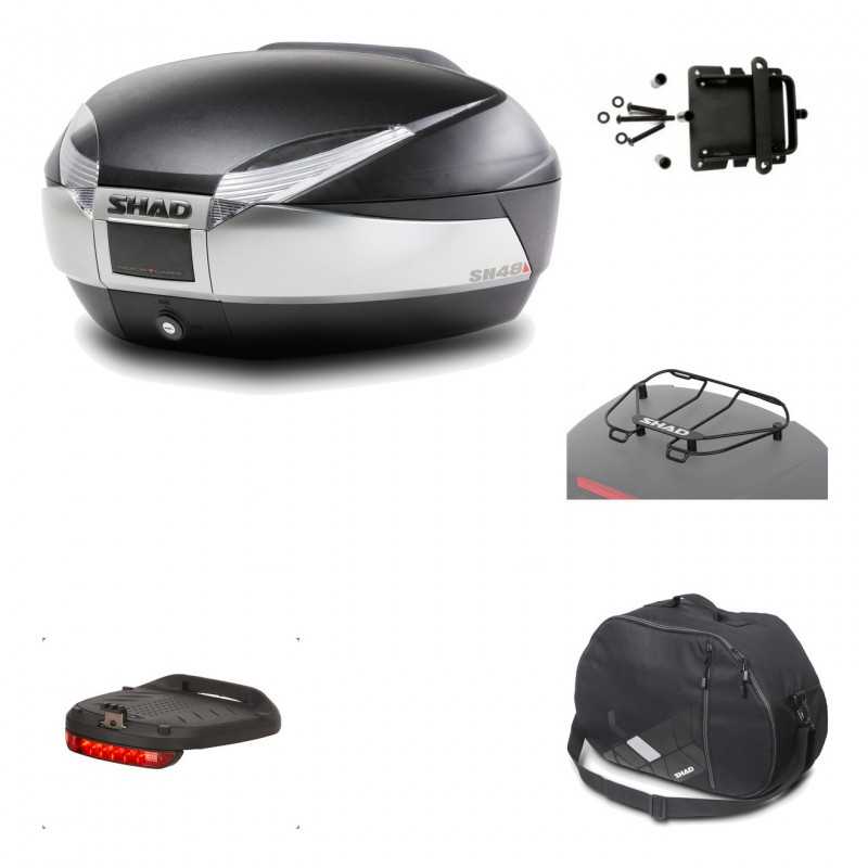 Rear trunk + mounting hardware + accessories  SH48 TITANIUM PREMIUM