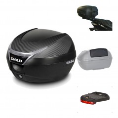 Rear trunk + mounting hardware + accessories  SH34 CARBON LOOK