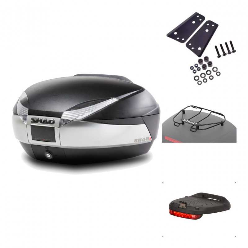 Rear trunk + mounting hardware + accessories  SH48 TITANIUM PREMIUM