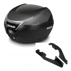 SHAD Baul trasero + herraje montaje SH34 CARBON LOOK KIT-185212