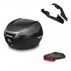 Back trunk + top fitting + brake light  SH34 CARBON LOOK