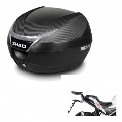 SHAD Baul trasero + herraje montaje SH34 CARBON LOOK KIT-185164