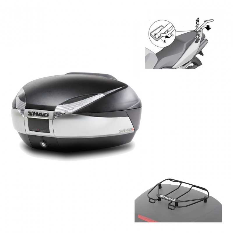 Back trunk + big top fitting + top grid rack  SH48 TITANIUM PREMIUM