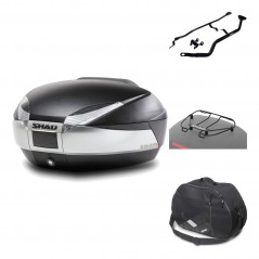 Rear trunk + mounting hardware + accessories  SH48 TITANIUM PREMIUM