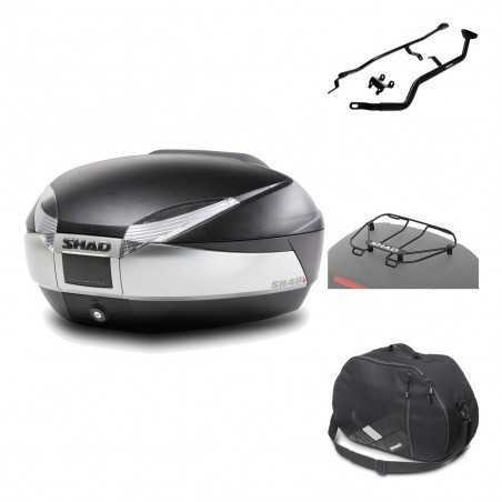 SHAD Baul trasero + herraje montaje accesorios SH48 TITANIUM PREMIUM KIT-185509