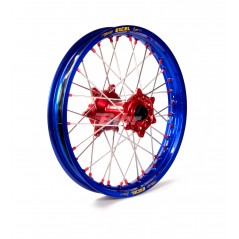 Full wheel blue hub red hub rings silver red nuts  18-2,15 1 116012/5/6/1/6