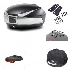 Rear trunk + mounting hardware + accessories  SH48 TITANIUM PREMIUM