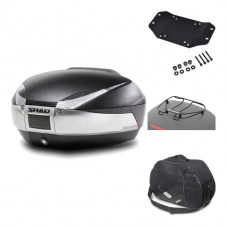 Rear trunk + mounting hardware + accessories  SH48 TITANIUM PREMIUM