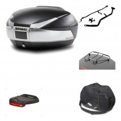 Rear trunk + mounting hardware + accessories  SH48 TITANIUM PREMIUM