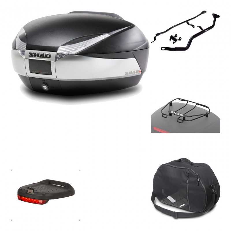 Rear trunk + mounting hardware + accessories  SH48 TITANIUM PREMIUM