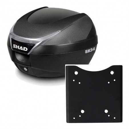 Back trunk + top fitting  SH34 CARBON LOOK