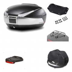 Rear trunk + mounting hardware + accessories  SH48 TITANIUM PREMIUM