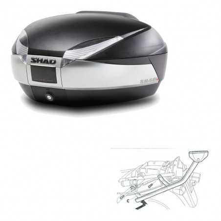 SHAD Baul trasero + herraje montaje SH48 TITANIUM PREMIUM KIT-185615
