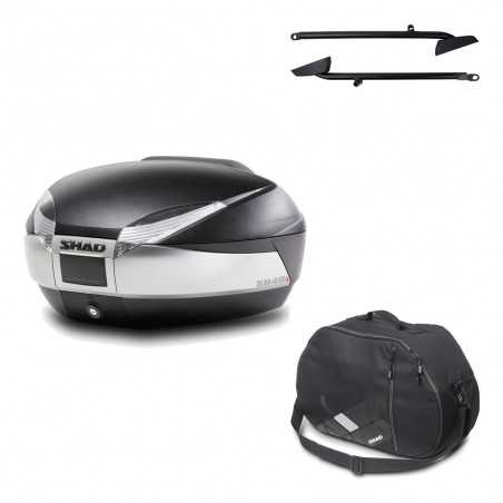 Back trunk + big top fitting + internal bag SH48 TITANIUM PREMIUM