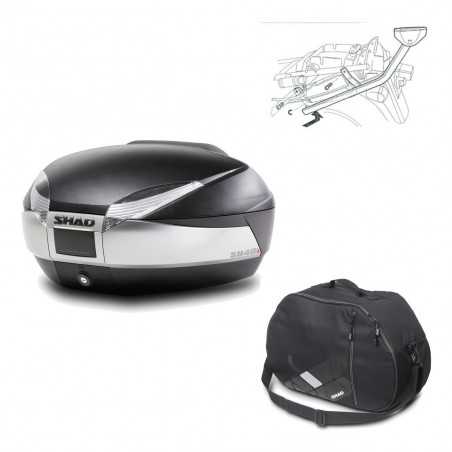 SHAD Baul trasero + herraje montaje bolsa interna SH48 TITANIUM PREMIUM KIT-185617