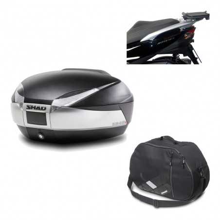 SHAD Baul trasero + herraje montaje bolsa interna SH48 TITANIUM PREMIUM KIT-185465