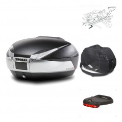 SHAD Baul trasero + herraje montaje accesorios SH48 TITANIUM PREMIUM KIT-185618