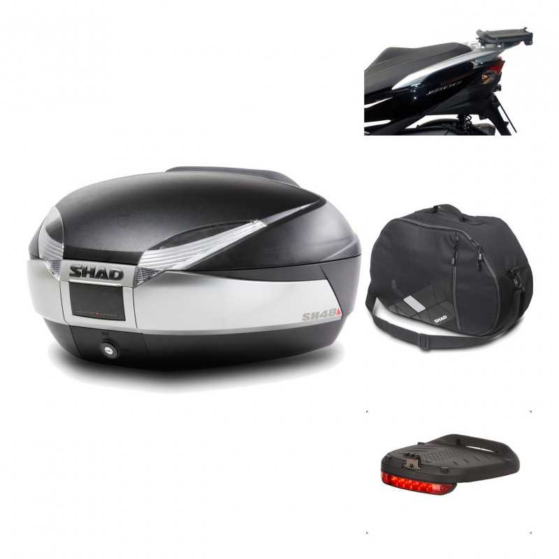 Rear trunk + mounting hardware + accessories  SH48 TITANIUM PREMIUM
