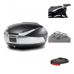 SHAD Baul trasero + herraje montaje accesorios SH48 TITANIUM PREMIUM KIT-185468