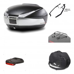 Rear trunk + mounting hardware + accessories  SH48 TITANIUM PREMIUM