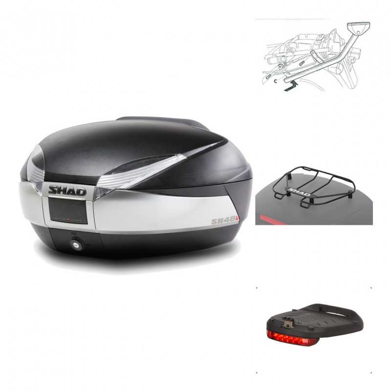 Rear trunk + mounting hardware + accessories  SH48 TITANIUM PREMIUM