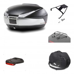 Rear trunk + mounting hardware + accessories  SH48 TITANIUM PREMIUM