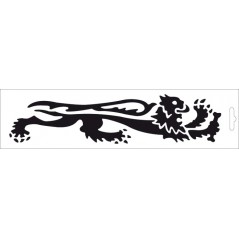 Adhesive black lion right side  - 23 cm 33 9751