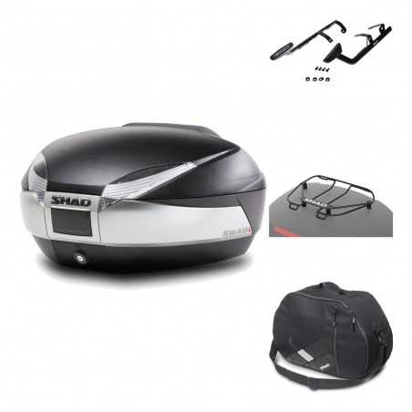 SHAD Baul trasero + herraje montaje accesorios SH48 TITANIUM PREMIUM KIT-186021