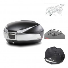 Rear trunk + mounting hardware + accessories  SH48 TITANIUM PREMIUM