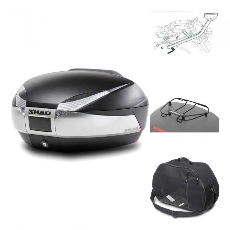 Rear trunk + mounting hardware + accessories  SH48 TITANIUM PREMIUM