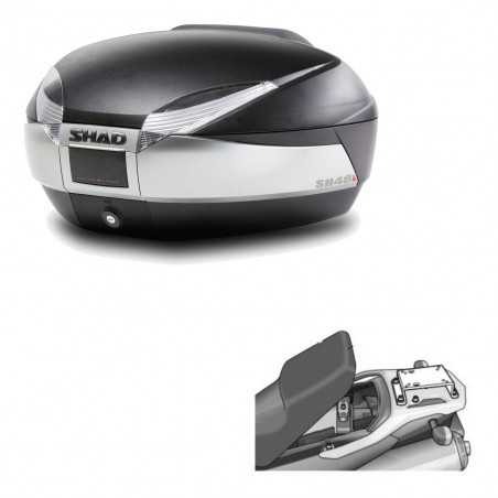 SHAD Baul trasero + herraje montaje SH48 TITANIUM PREMIUM KIT-185671