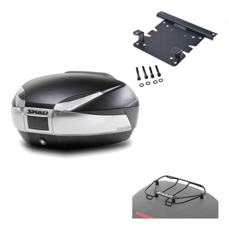 Back trunk + big top fitting + top grid rack  SH48 TITANIUM PREMIUM