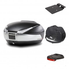Rear trunk + mounting hardware + accessories  SH48 TITANIUM PREMIUM