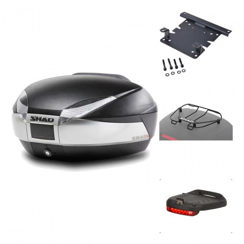 Rear trunk + mounting hardware + accessories  SH48 TITANIUM PREMIUM
