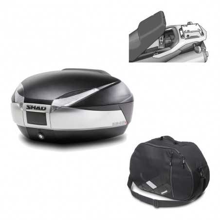 Back trunk + big top fitting + internal bag SH48 TITANIUM PREMIUM
