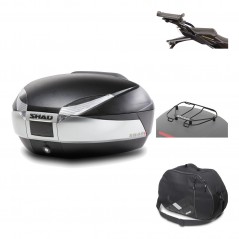 Rear trunk + mounting hardware + accessories  SH48 TITANIUM PREMIUM