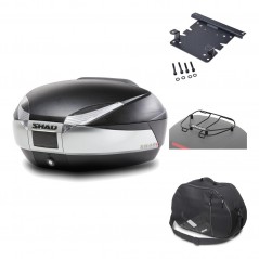 Rear trunk + mounting hardware + accessories  SH48 TITANIUM PREMIUM