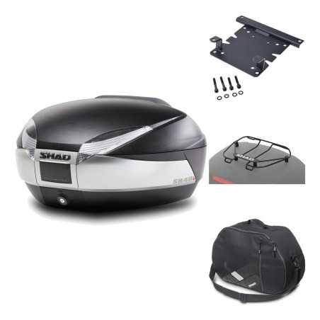 SHAD Baul trasero + herraje montaje accesorios SH48 TITANIUM PREMIUM KIT-185773