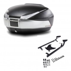 SHAD Baul trasero + herraje montaje SH48 TITANIUM PREMIUM KIT-185623