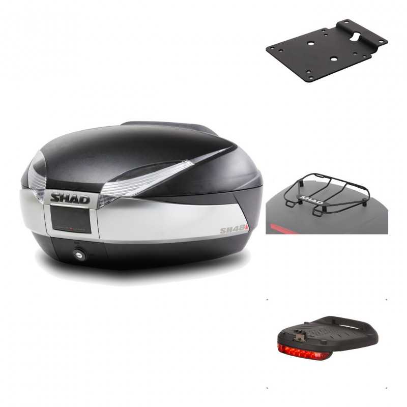 Rear trunk + mounting hardware + accessories  SH48 TITANIUM PREMIUM