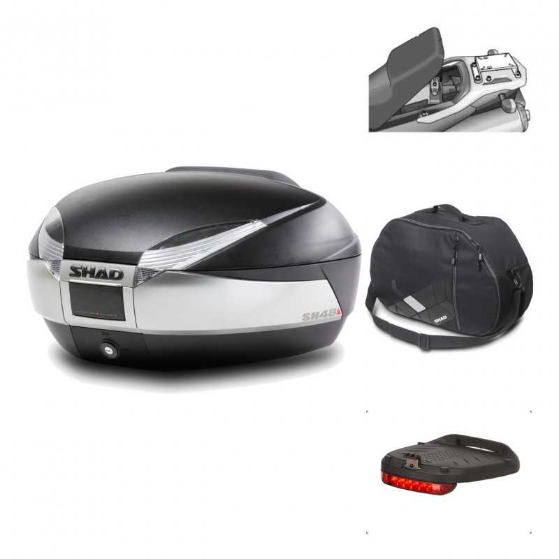 Rear trunk + mounting hardware + accessories  SH48 TITANIUM PREMIUM