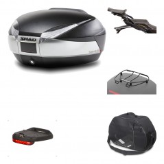 Rear trunk + mounting hardware + accessories  SH48 TITANIUM PREMIUM