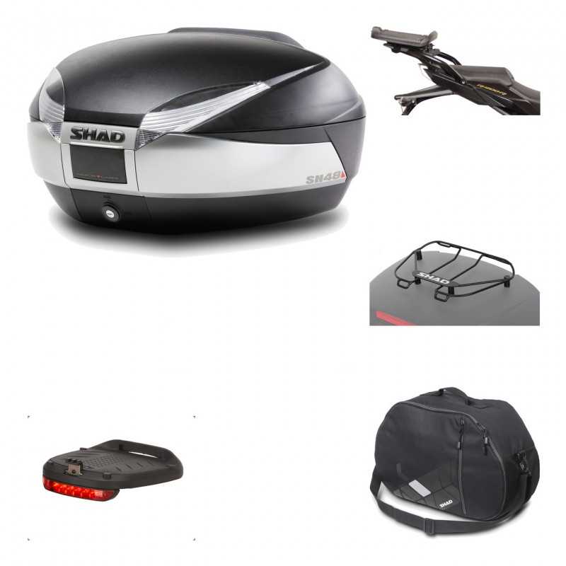 Rear trunk + mounting hardware + accessories  SH48 TITANIUM PREMIUM