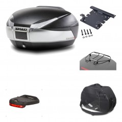Rear trunk + mounting hardware + accessories  SH48 TITANIUM PREMIUM