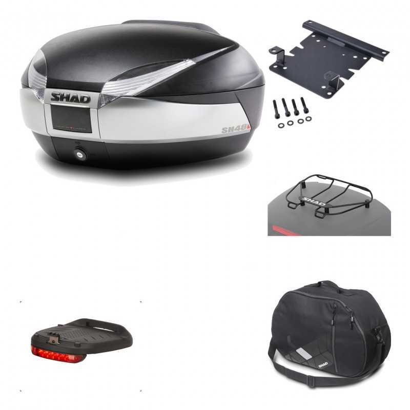 Rear trunk + mounting hardware + accessories  SH48 TITANIUM PREMIUM