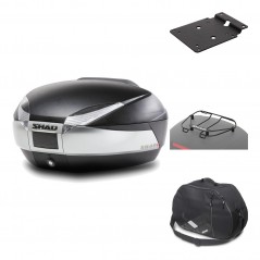 Rear trunk + mounting hardware + accessories  SH48 TITANIUM PREMIUM